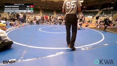 46 lbs Rr Rnd 3 - Waylon Pearson, Oklahoma Strong-Blue 9U vs Rodrick Waitkus, Team Tulsa NDT