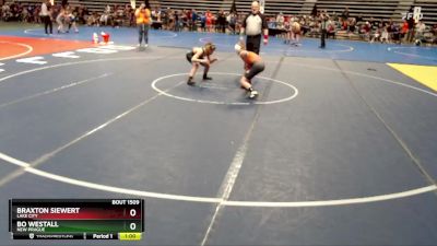 105 lbs Quarterfinal - Braxton Siewert, Lake City vs Bo Westall, New Prague