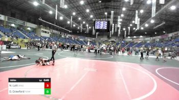 65 lbs 3rd Place - Nicolas Lott, Dragons WC vs Davin Crawford, Team Grand Valley Elite