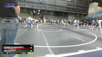 88 lbs Round 2 (10 Team) - Gunner Killingsworth, Kansas Warriors 1 vs Nolan Martin, Untouchables