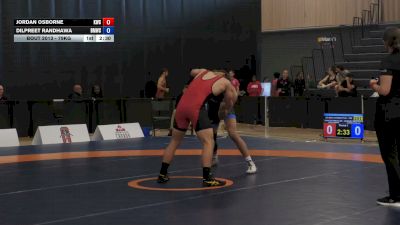 79kg Cons. Round 1 - Jordan Osborne, Kingston Wrestling Club vs Dilpreet Randhawa, Burnaby Mountain Wrestling Club