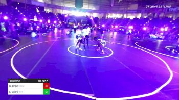 138 lbs Consi Of 16 #1 - Kaemon Cobb, Rocky Mtn HS vs Logan Ware, War Training Center