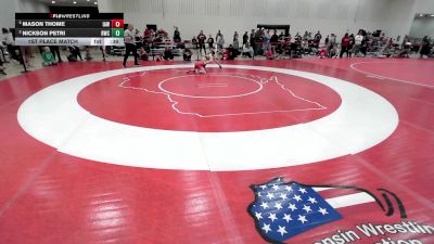 74 lbs 1st Place Match - Mason Thome, Immortal Athletics WC vs Nickson Petri, Ringers Wrestling Club
