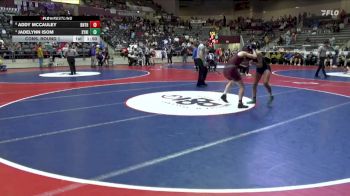 5A 110 lbs Cons. Round 1 - Addy McCauley, Benton vs Jadelynn Isom, Sylvan Hills