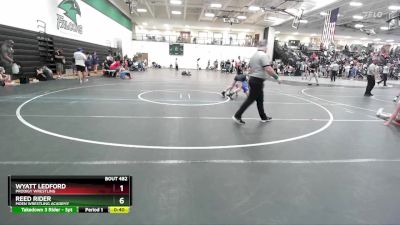 95 lbs Cons. Semi - Reed Rider, Moen Wrestling Academy vs Wyatt Ledford, Prodigy Wrestling