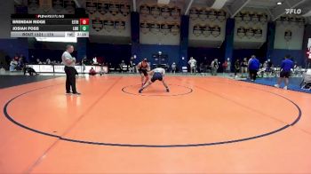 174 lbs Quarterfinal - Josiah Foss, Liberty vs Brendan Ridge, East Stroudsburg