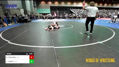 157 lbs Round Of 64 - Owen Chandler, Umpqua Wrestling Club vs Logan Lopez, Wolf Den