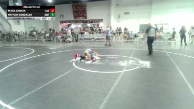 95 lbs Quarterfinal - Jayce Sabata, Team Grand Valley Elite vs Nathan Gonzales, Unattached