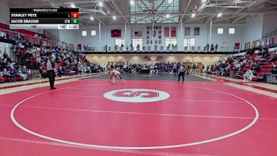 165 lbs Semifinals (8 Team) - Stanley Pete, Laurel H S vs Jacob Ebaugh, Saint Mark`s