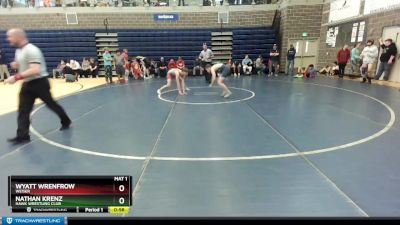 132 lbs Cons. Round 2 - Wyatt Wrenfrow, Weiser vs Nathan Krenz, Hawk Wrestling Club