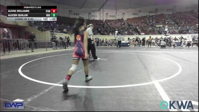 62 lbs Consi Of 8 #2 - Alivia Williams, Standfast vs Alicen Quillin, Chickasha Wrestling