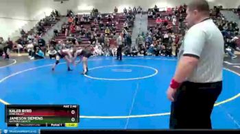 120 lbs 1st Place Match - Kaleb Byrd, Star Valley vs Jameson Siemens, Natrona County