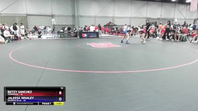 105 lbs 2nd Wrestleback (16 Team) - Betzy Sanchez, Tennessee vs Jaleesa Whaley, Georgia Blue