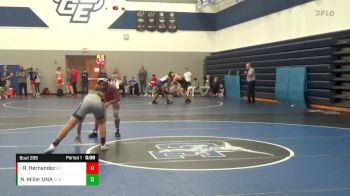 120 lbs Consolation Bracket - Raymond Hernandez, Dodge City vs Nick Miller UNA, Goddard