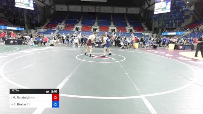 157 lbs Cons 8 #2 - Matthew Randolph, MN vs Bronson Baxter, TX