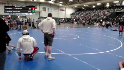 59-68 lbs Cons. Round 2 - Taylor Rutjens, Elkhorn Valley Wrestling Club, vs Prunella Lawson, York Wrestling Club