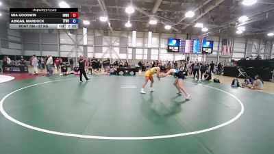 57 kg Cons. Rd Of 16 - Mia Goodwin, Iowa Womens Wrestling Club vs Abigail Mardock, The Factory Wrestling Club