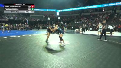 140 lbs 3rd Place - Jaelyn Unpingco, Clovis East (CS) vs Lucia Ledezma, Granite Hills (SD)