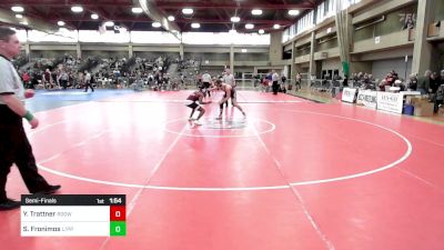 150 lbs Semifinal - Yunte Trattner, Ridgewood vs Stav Fronimos, Leonia/Palisades Park