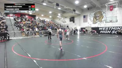 113 lbs Semifinal - Jordan Duszynski, Lutheran/Orange vs Massimo Ortiz, Servite