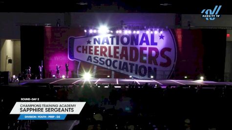 Champions Training Academy - Sapphire Sergeants [2025 L1.1 Youth - PREP - D2 Day 2] 2025 NCA Atlanta Classic