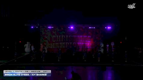Biron Elite Cheer - Icy Sharks [2025 L1 Youth - D2 - Medium Day 1] 2025 Cheer Power Holiday Showdown Houston