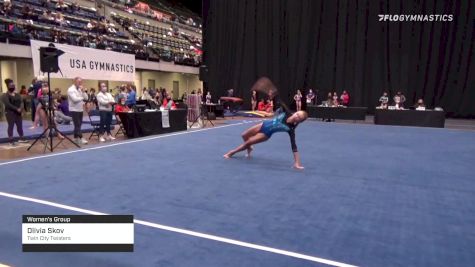 Olivia Skov - Women's Group, Twin City Twisters - 2021 Women's Xcel Region 4 Championships