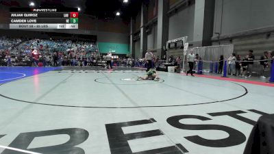 85 lbs Consi Of 8 #1 - Julian Quiroz, Lab Academy Wrestling vs Camden Love, Nevada Elite