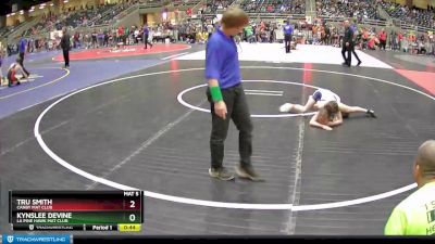 75 lbs Semifinal - Tru Smith, Canby Mat Club vs Kynslee Devine, La Pine Hawk Mat Club