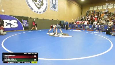 175 lbs Champ. Round 3 - Ronin Davis, Liberty (Bakersfield) vs Mason Bird, Nipomo