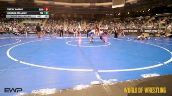 95 lbs Consi Of 8 #2 - Chevy LamHo, Wagoner Takedown Club vs Londyn Bellamy, Fox Valley Wrestling Club