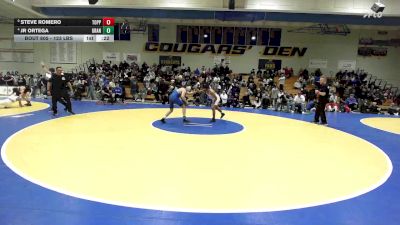123 lbs Consi Of 4 - Steve Romero, Toppenish (WA) vs Jr Ortega, Grandview (CO)