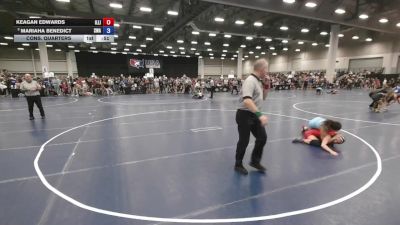 135 lbs Cons. Quarters - Keagan Edwards, Illinois vs Mariaha Benedict, Sebolt Wrestling Academy
