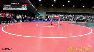 175 lbs Semifinal - Chloe Cox, Durham Wrestling Club vs Megan Weil, Burns Oregon