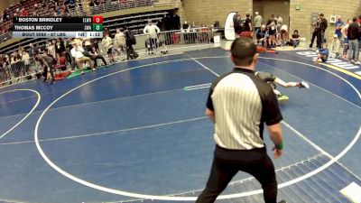 87 lbs Quarters - Boston Brindley, Elite Wrestling vs Thomas McCoy, Sanderson Wrestling Academy
