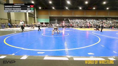 77 lbs Consi Of 4 - Kaidence Cisneroz, Powerhouse Wrestling Club vs Justejah Yockeman, Golden Back