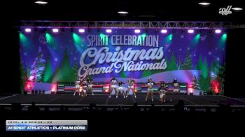 A1 Spirit Athletics - Platinum Rose [2025 L4.2 Senior - D2] 2025 Spirit Celebration Christmas Grand Nationals