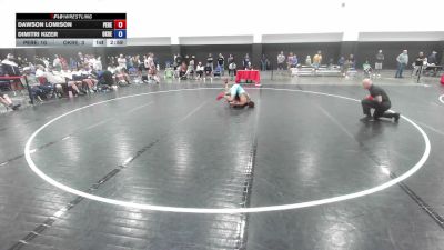 157 lbs Dawson Lomison, Pennsylvania Red vs Dimitri Kizer, Oklahoma Red