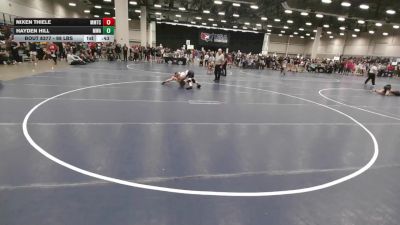 98 lbs Cons. Quarters - Hayden Hill, Moen Wrestling Academy vs Nixen Thiele, MTC - MANTANONA TRAINING CENTER