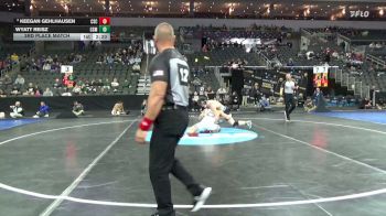 184 lbs 3rd Place Match - Wyatt Reisz, Colo. Sch. Of Mines vs Keegan Gehlhausen, Chadron St.