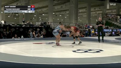 155 lbs 3rd Place Match - Mary Snider, Rancho Bernardo High School Wrestling vs Eloise Woolsey, Cleveland High School Wrestling