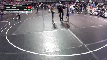 44-47 lbs Semifinal - Blakely Rork, 2TG (Girls) vs Payton Schweers, Wisner Rec Wrestling Club