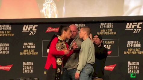 UFC 217 Faceoffs Feat. GSP, Bisping, Joanna, Garbrandt