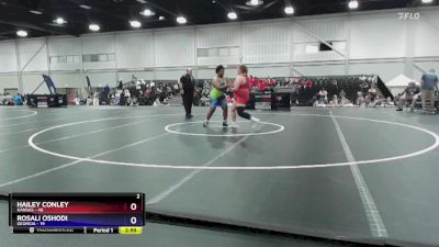 235 lbs Round 4 (6 Team) - Hailey Conley, Kansas vs Rosali Oshodi, Georgia