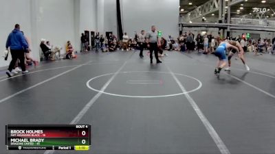 120 lbs Round 2 (4 Team) - Michael Brady, Dragons United vs Brock Holmes, Mat Assassins Black