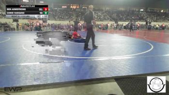118 lbs Round Of 128 - Ben Armstrong, Collinsville Junior High vs Chris Vasquez, Yukon