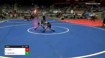 55 lbs Quarterfinal - Aaron Lopez, Red Wave vs Rylan Sandoval, Standfast