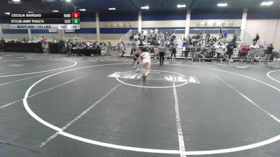 101 lbs Consi Of 4 - Cecilia Bargas, Rams WC vs Kylie-Ann Thach, Eastvale Elite WC