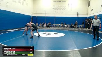 119 lbs Cons. Semi - Jaden Yeager, Soldotna vs Kade Harmon, Colony High School