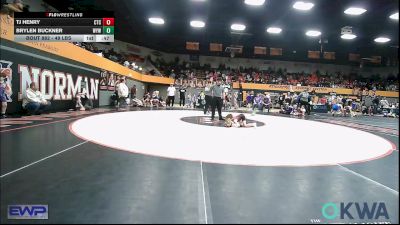 49 lbs Final - TJ Henry, Comanche Takedown Club vs Brylen Buckner, Weatherford Youth Wrestling